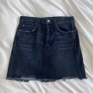 Joes jeans black denim skirt